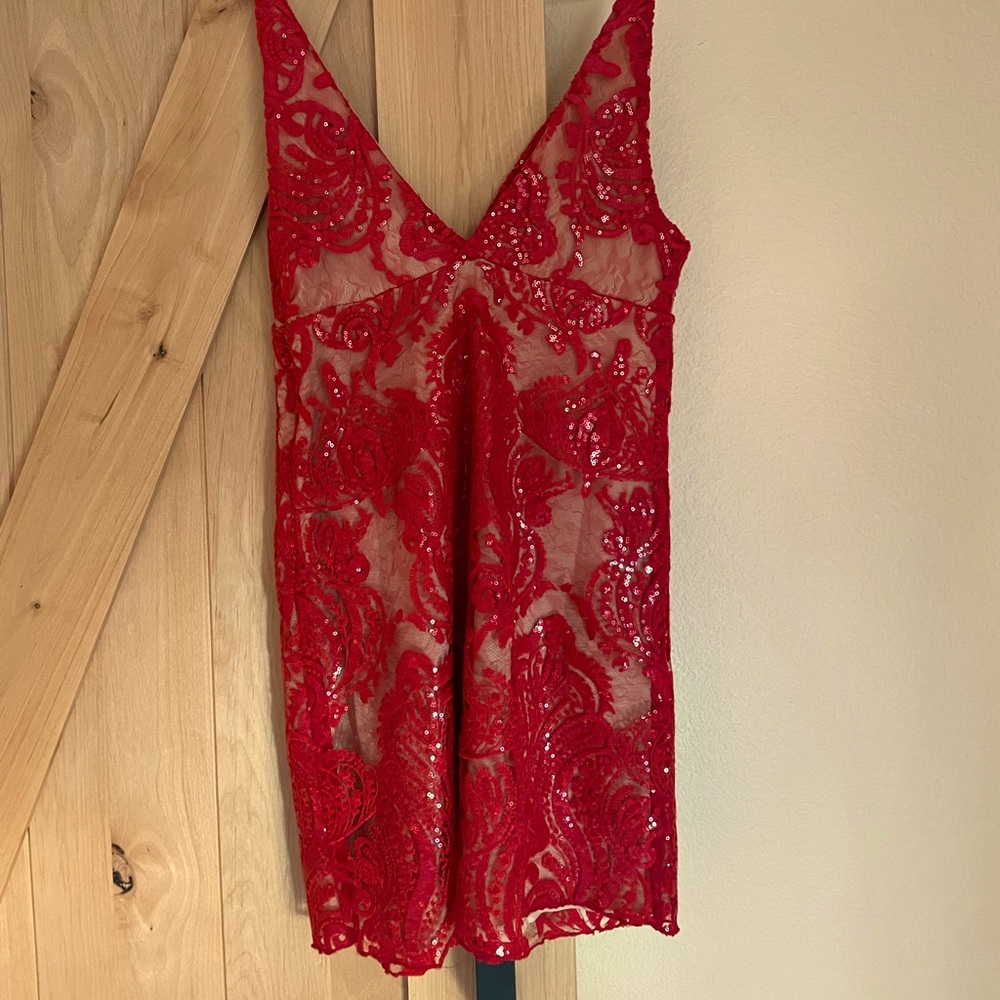 Free People Night Shimmers Mini Dress